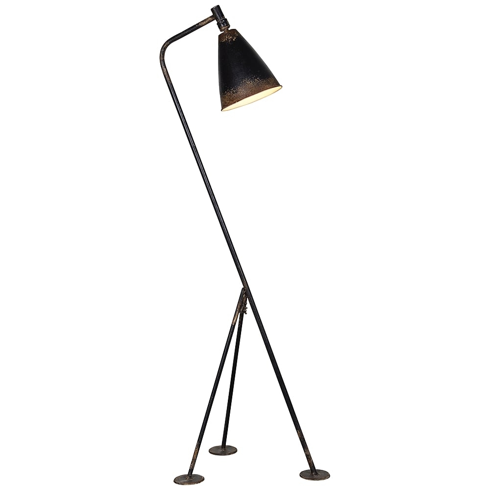 Forty West Jennings Rustic Black Tripod Floor Lamp - Style # 69X84 - Image 0