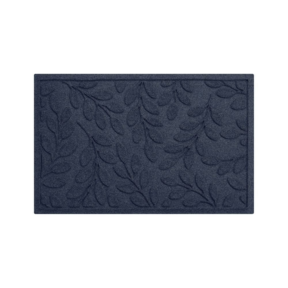 Thirsty Leaves Blue Doormat 22"x34" - Image 0