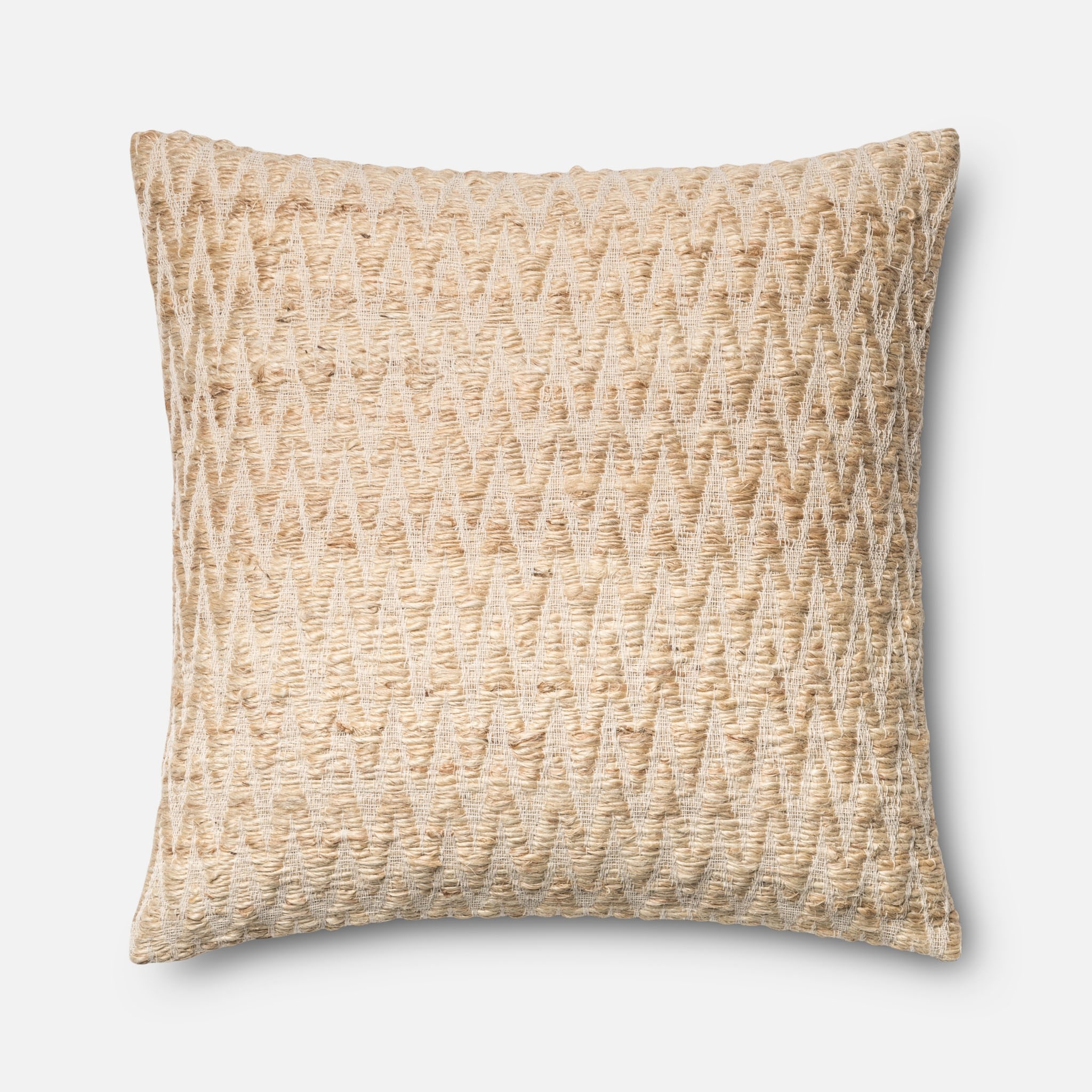 PILLOWS - BEIGE - 22" X 22" Cover w/Down - Image 0