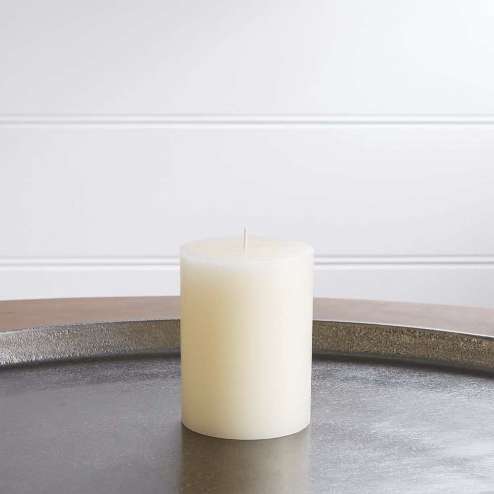 Ivory Pillar Candle 3"x4" - Image 0