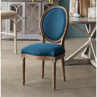 Haleigh Upholstered Upholstered King Louis Back Side Chair - Image 0