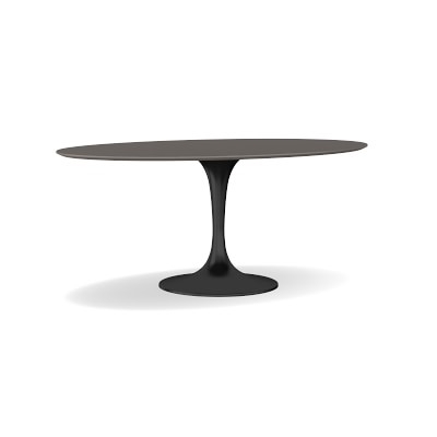 Tulip Oval Dining Table, Grey, Concrete Top - Image 2