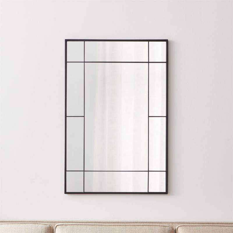 Payne Black Window Wall Mirror - Image 2