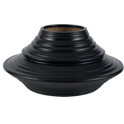 Kasia Cermaic Vase - Black - Image 0