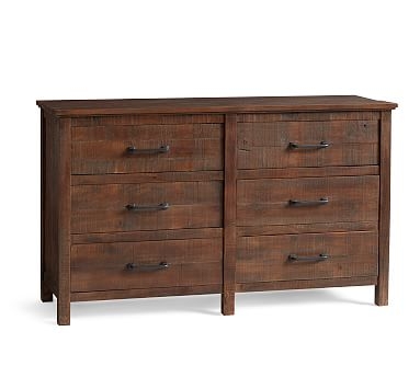 Paulsen Reclaimed Wood Extra Wide Dresser, Little Creek Brown - Image 0