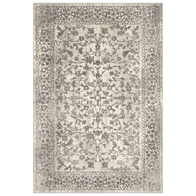 Traditional Bohemian Gray/Ivory Area Rug - Image 0