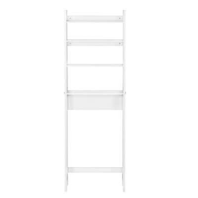 Over-The-Toilet Bathroom Shelving Space Saver, White - Image 0