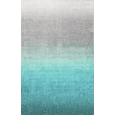 Thomason Hand-Tufted Turquoise/Gray Area Rug - Image 0