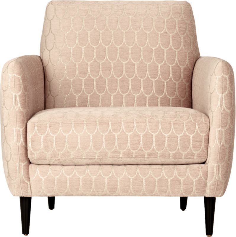 Parlour Crisanta Blush Pink Chair - Image 1