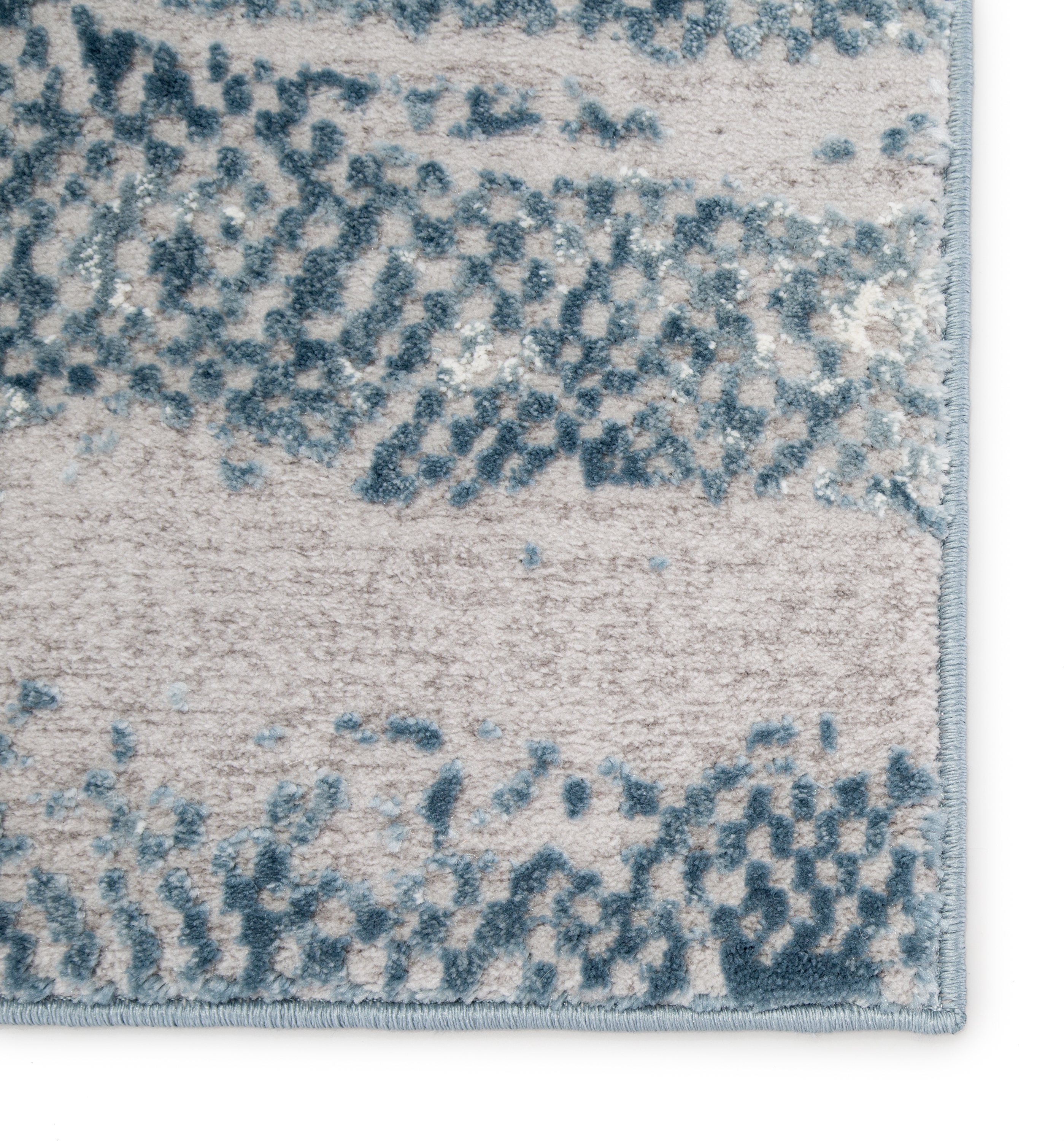 Jewlia Abstract Silver/ Blue Area Rug (8'10"X12') - Image 2