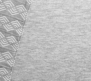 Organic Jersey Space Dyed Crib Fitted Sheet, Gray - Image 0