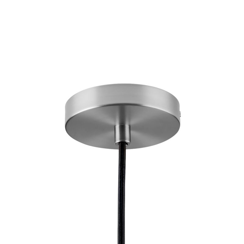 Maddox Black Bell Large Pendant Light with Nickel Socket - Image 2