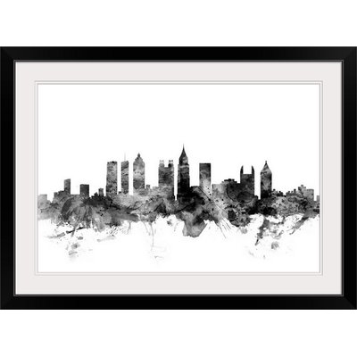 'Atlanta Georgia Skyline' by Michael Tompsett Graphic Art Print - Image 0