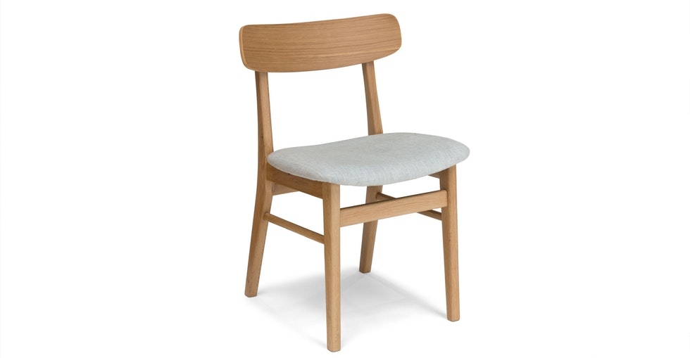 Ecole Mist Gray Oak Dining Chair - Image 0