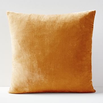 Lush Velvet Pillow Cover, Golden Oak, 24"x24" - Image 0