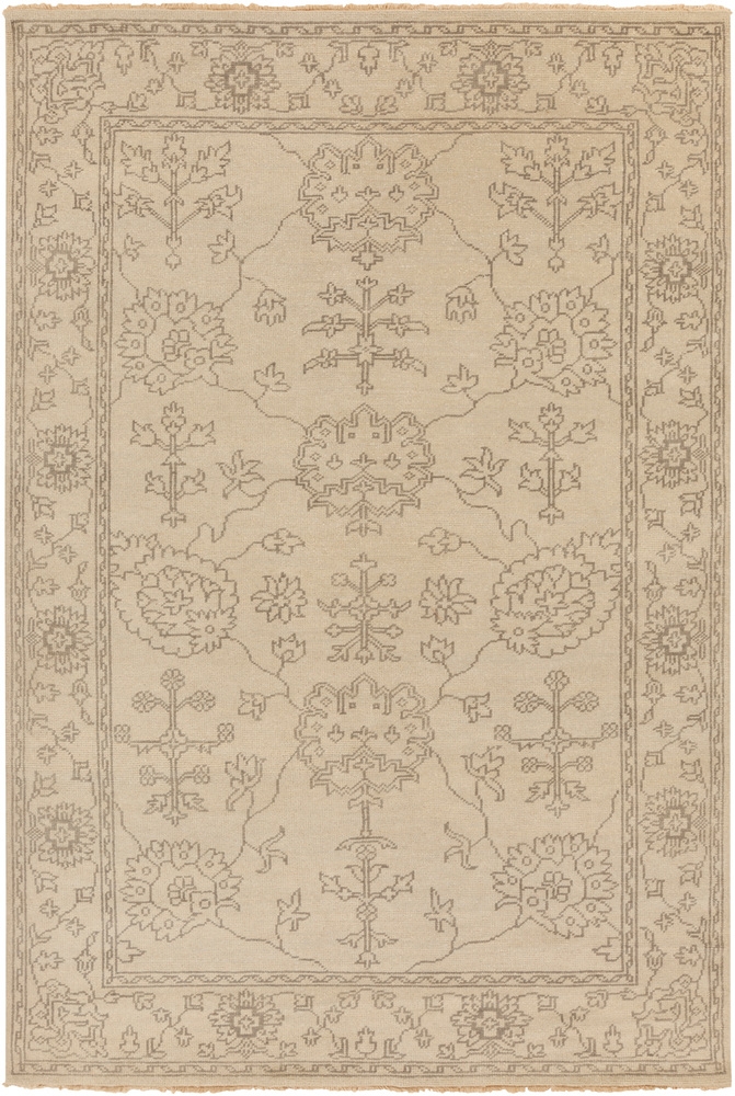 Ainsley Beige Indoor 5'6" x 8'6" Handmade Rug - Image 1