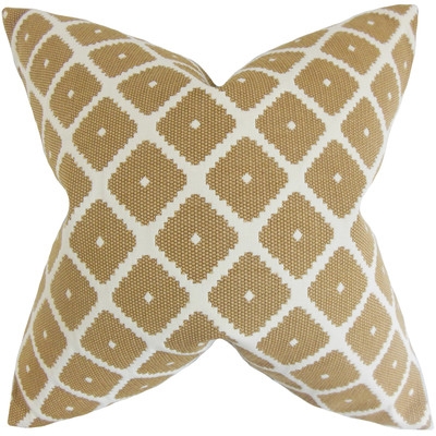 Fallon Geometric Cotton Throw Pillow Cover - Image 0