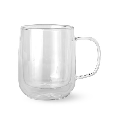 Double-Wall Glass Coffee Mugs, Set of 4 - Image 0