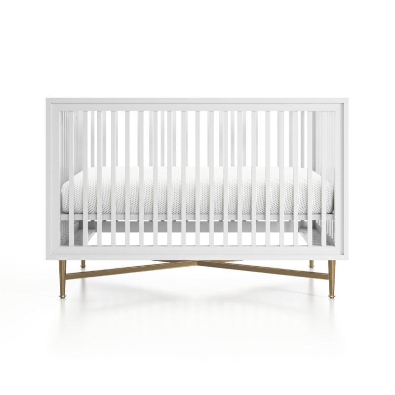 White Campaign Crib - Image 2