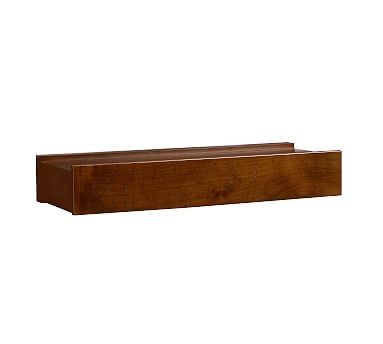 Rustic Wood Shelf, 2', Mahogany stain - Image 0