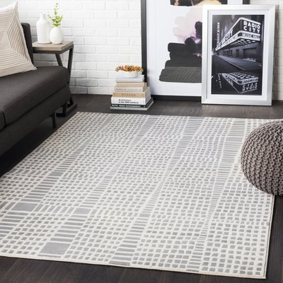 Bahr Abstract Beige/Taupe Area Rug - Image 0