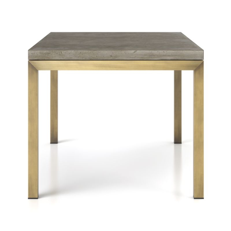Parsons Concrete Top/ Brass Base 48x28 Dining Table - Image 4
