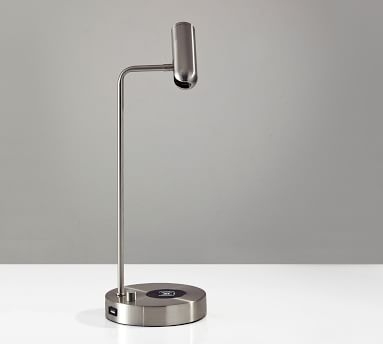 Gustave PB Charge LED Task Lamp, Brushed Steel - Image 3
