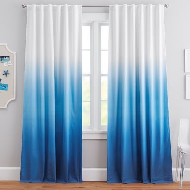 Ombre Blackout Curtain, 108", Navy - Image 4