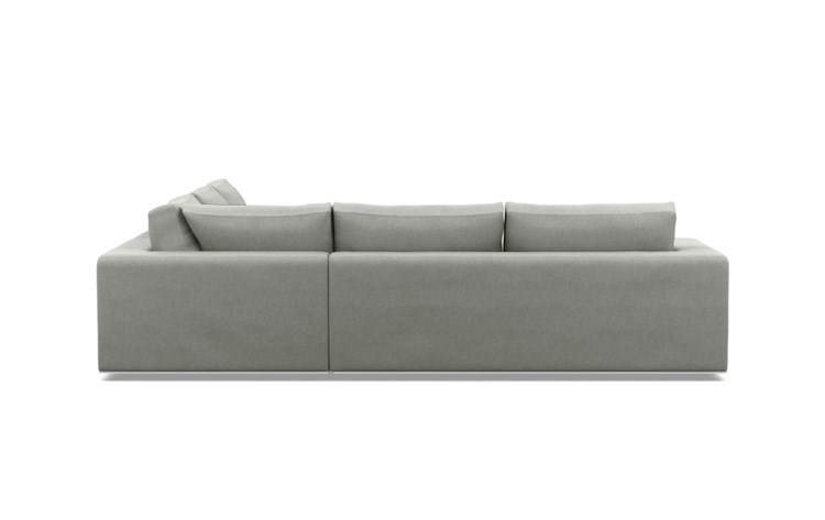 Walters Corner Sectional with Grey Ecru Fabric and down alt. cushions - Image 3