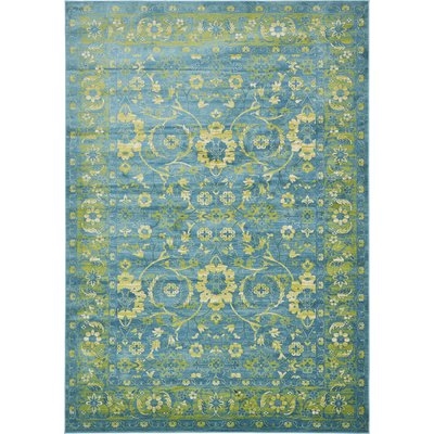 Bolton Turquoise/Green Area Rug - Image 0