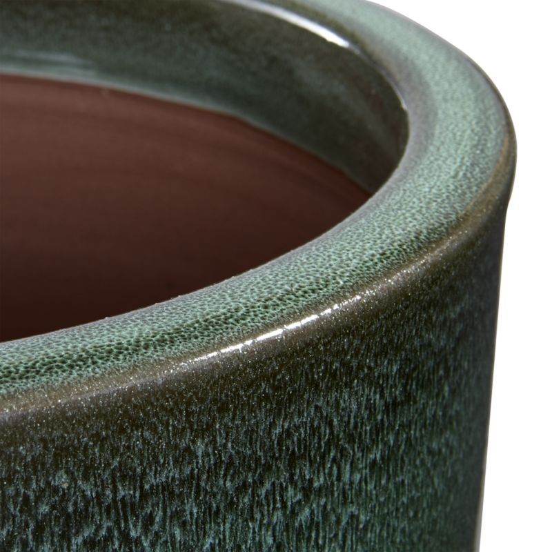 Maya Small Green Ceramic Planter - Image 3