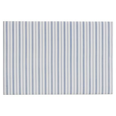 No Nails Dorm Pinboard, Blue Ticking Stripe, 24x36, Blue Ticking Stripe - Image 0