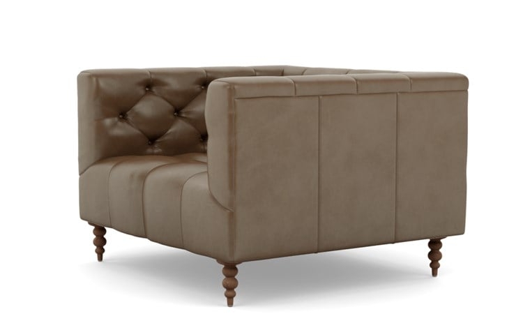 Ms. Chesterfield Leather Accent Chair by Apartment Therapy - Image 4