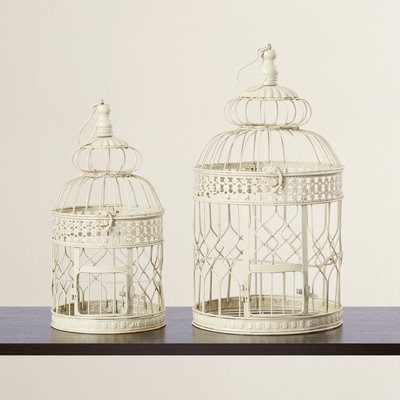 Padula 2 Piece Decorative Metal Bird Cage Set - Image 0