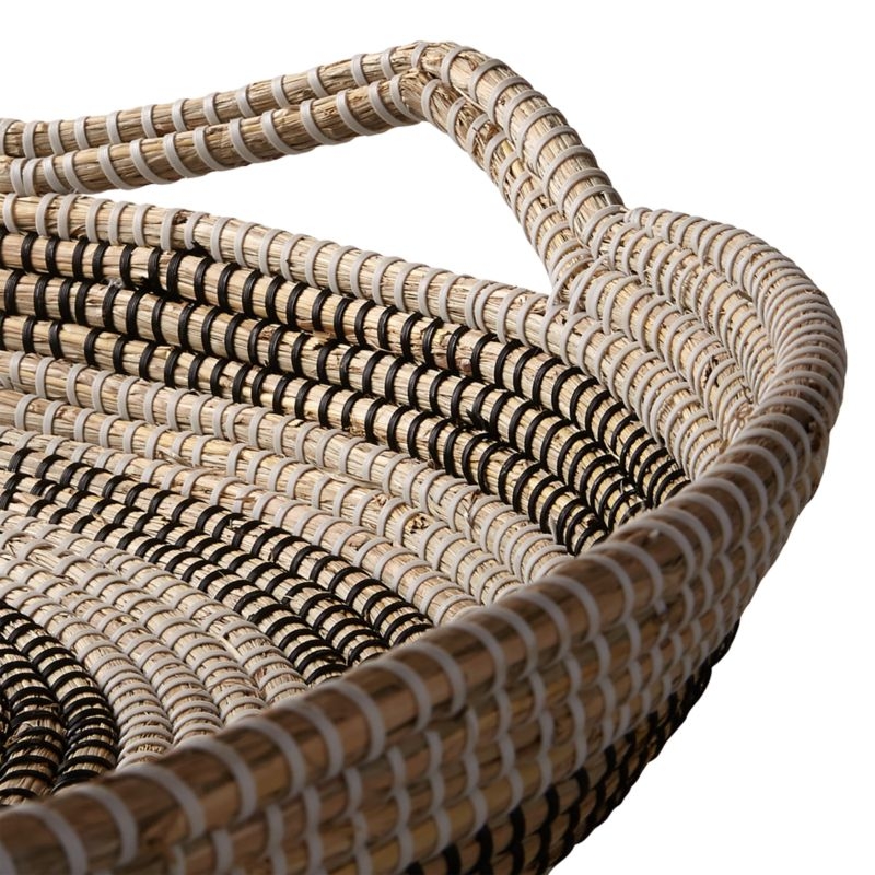 'Dana' Hand-Crafted Round Basket Wall Art 39"x5.9" - Image 2