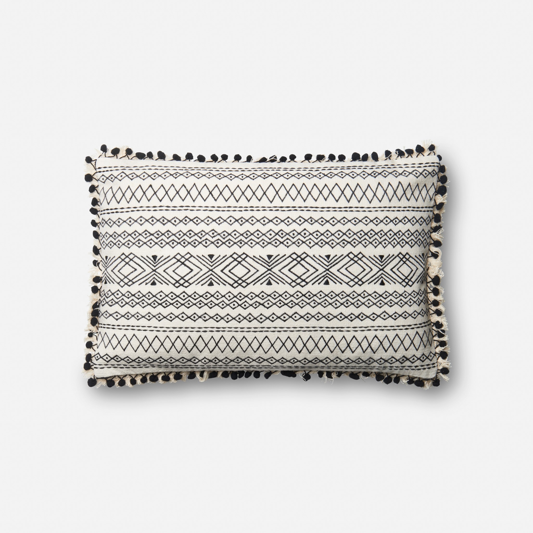 PILLOWS - BLACK / WHITE - 13" X 21" Cover Only - Image 0