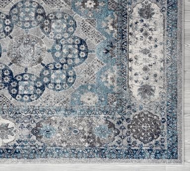 Amaryllis Synthetic Rug, 8.9 x 11.9, Blue - Image 5