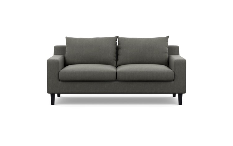 Sloan Sofa with Grey Tent Fabric and Painted Black legs - Image 0