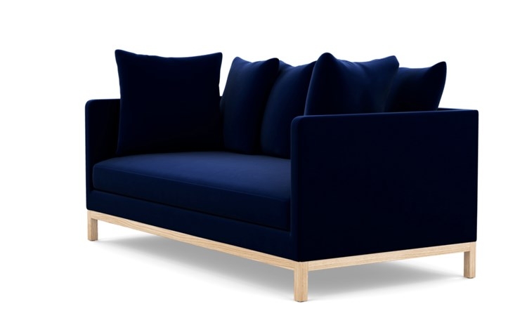 Jasper Sofa with Oxford Blue Fabric and Natural Oak legs - Image 4