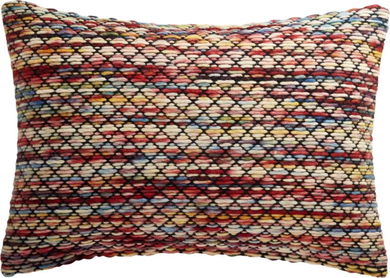 Hira Multicolored Pillow with Down-Alternative Insert - Image 2
