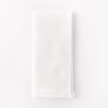 Frayed Edge Napkin, Stone White, Set of 4 - Image 2