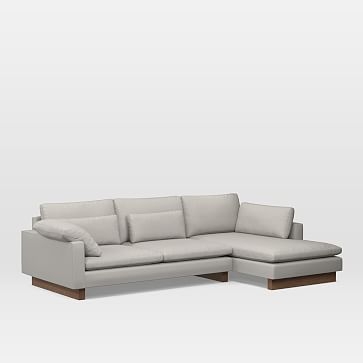 Harmony 2-Piece Chaise Sectional Fabric and Color:Luxe Boucle, Luxe Boucle, Stone White Size:Small (108" w) Configuration:Left 2-Piece Chaise Sectional Sectional Depth:Standard (41") - Image 1