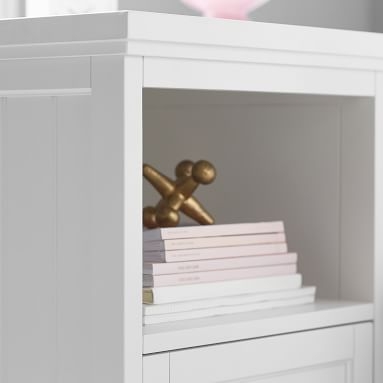 Beadboard Double Cubby Smart Storage Desk, Dark Espresso - Image 4