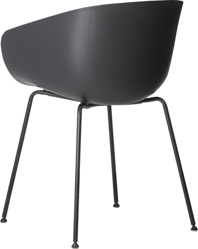 Poppy Black Plastic Chair - Image 5