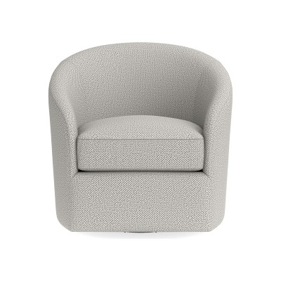 Montclair Swivel Chair, Perennials Performance Chenille Weave, Grey - Image 0