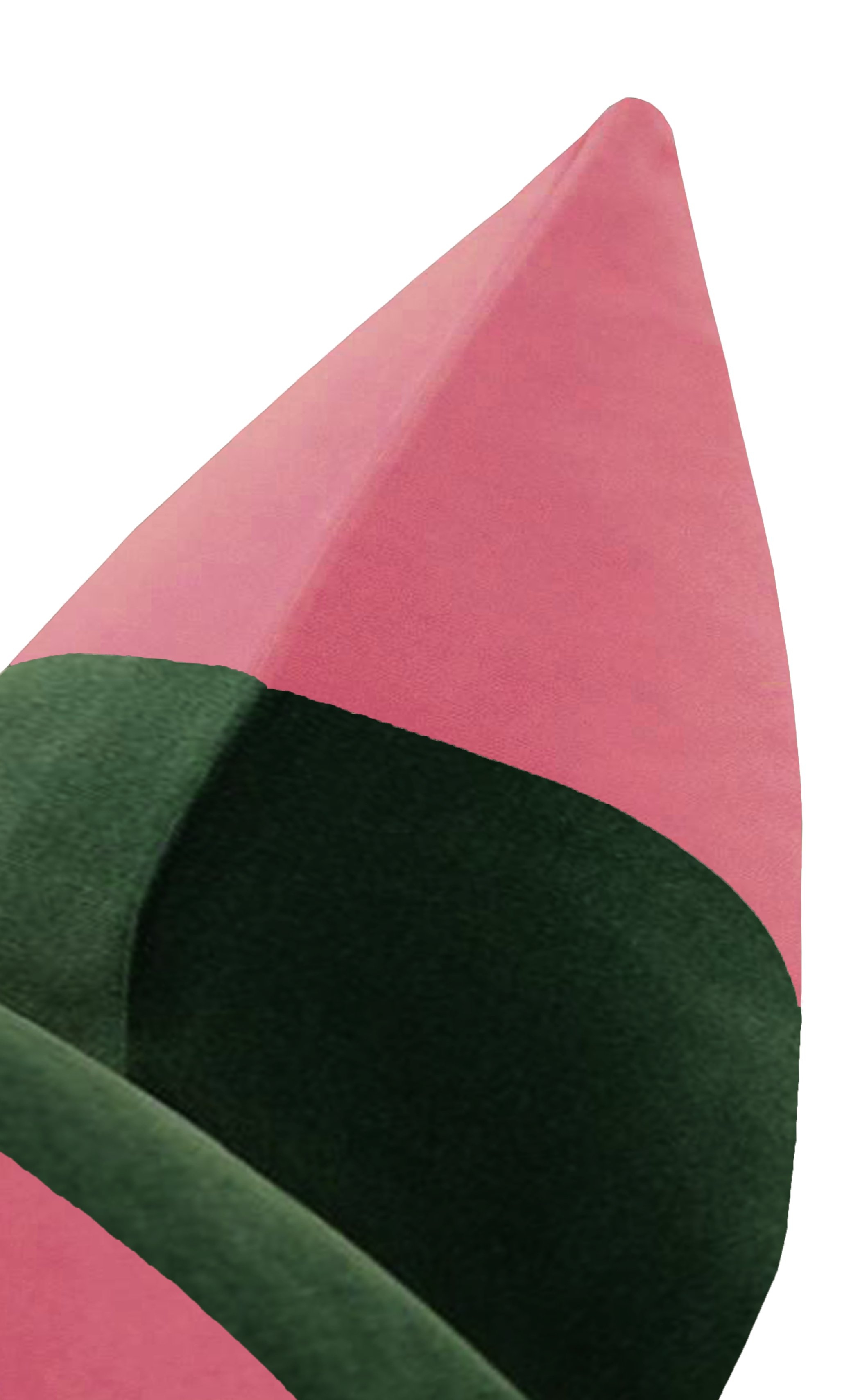 The Little Lumbar :: Signature Velvet // Rosé Pink + Fern - 12" X 18" - Image 2