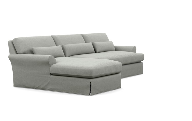 Maxwell Slipcovered Sectional Sofa with Left Chaise by Apartment Therapy - Image 1