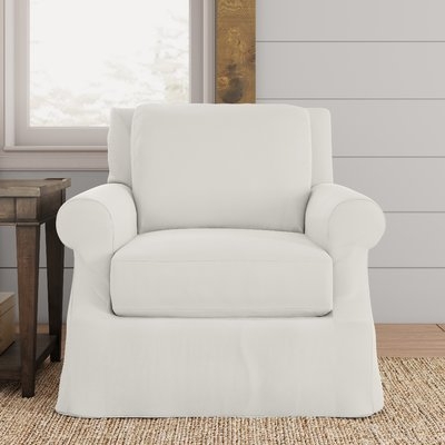 Donato Slipcovered Armchair / Classic Bleach White - Image 0