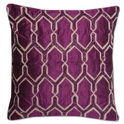 Luxury Zippered Beaded Pillow Cover - Image 0