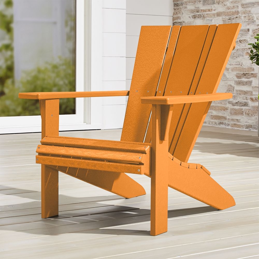 Vista II Tangerine Outdoor Adirondack Chair by POLYWOOD® - Image 0